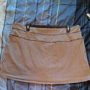 Great Northwest Clothing Company 3X Black and White Checkered Skort